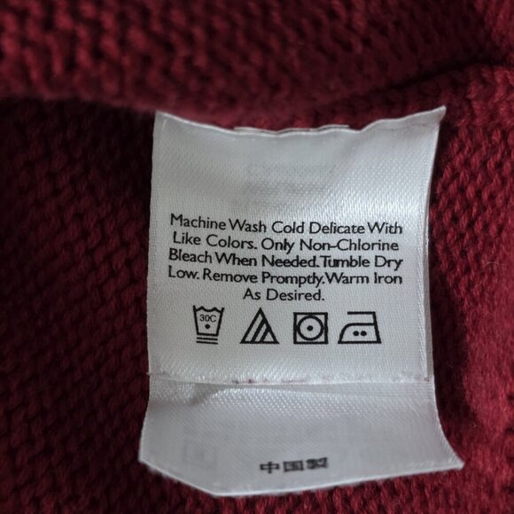 Eddie Bauer Sweater Mens L Tall Multi Fair Isle LS 1/4 Zip Mock Cotton Cottage - Picture 10 of 14